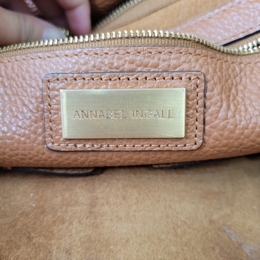 Annabel Ingall crossbody satchel brown leather - Picture 4 of 4